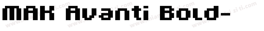 MAK Avanti Bold字体转换